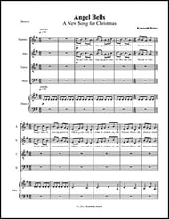 Angel Bells SATB choral sheet music cover Thumbnail
